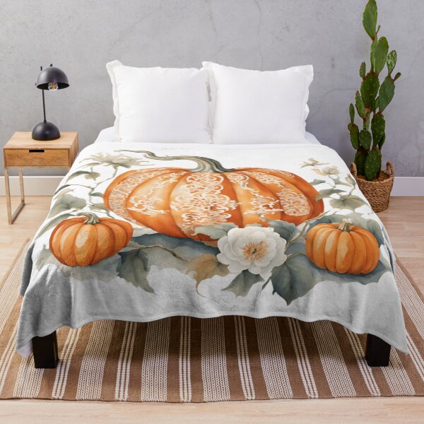 Item preview, Calabaza china naranja y blanca con hojas 3 designed and sold by TheChinoiserie.