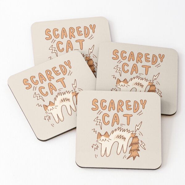 Item preview, Halloween Scaredy Cat Spooky Cute Vintage Retro Design designed and sold by Pets365.