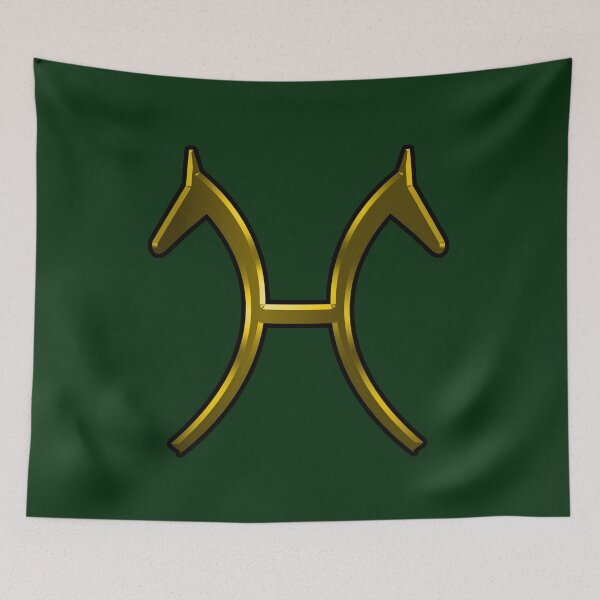 Item preview, Hanoverian Warmblood Brand in gold designed and sold by DappledMoon.