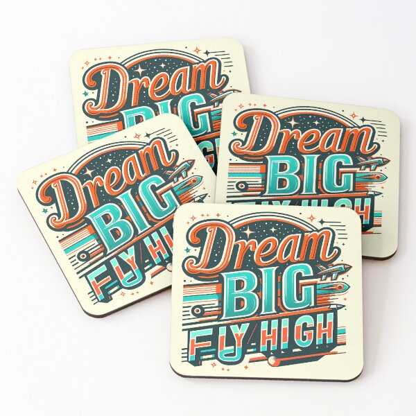 Item preview, Dream Big Fly High, typography designed and sold by maxmaj.