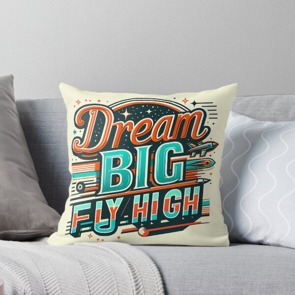 Item preview, Dream Big Fly High, typography designed and sold by maxmaj.