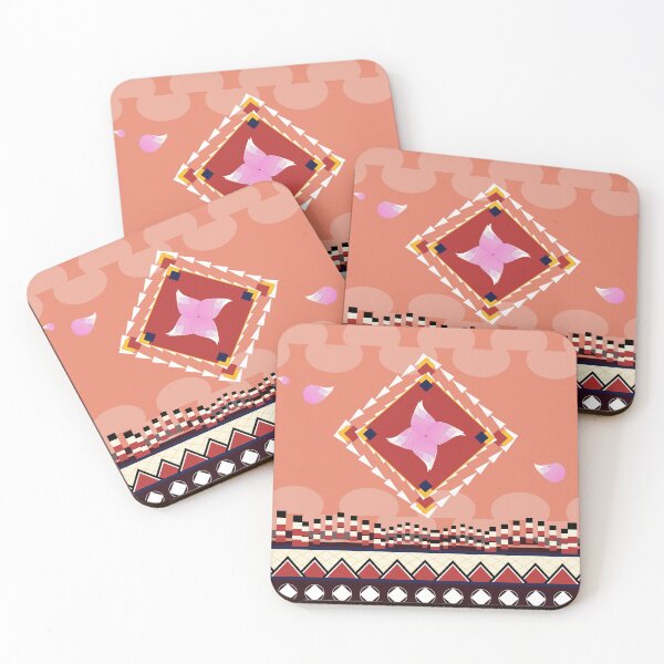 Item preview, Navajo style ,Abstract Native American pattern, geometric floral fabric designed and sold by ArtsSM1.