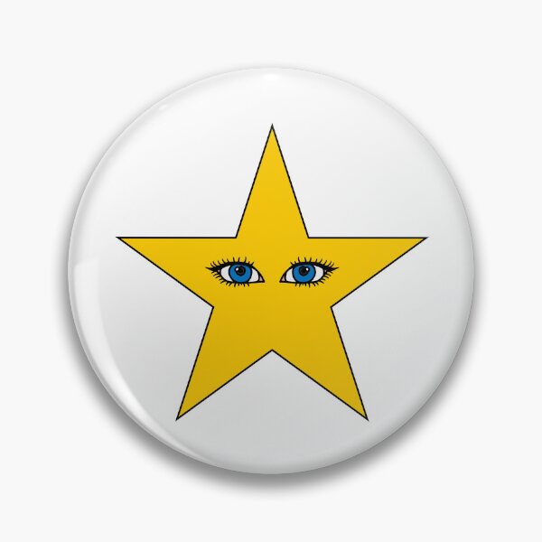 Item preview, STAR, YELLOW STAR WITH BLUE EYES, CUTE YELLOW STAR designed and sold by larissa-myrie.