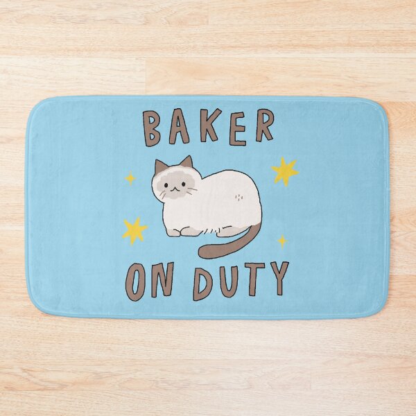 Item preview, Adorable Baker on Duty Bakery Cat with Hand Lettering designed and sold by Pets365.