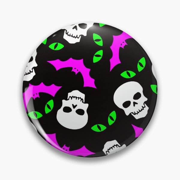 Item preview, Halloween Skulls Bats and Eyes designed and sold by DesignFantazia.