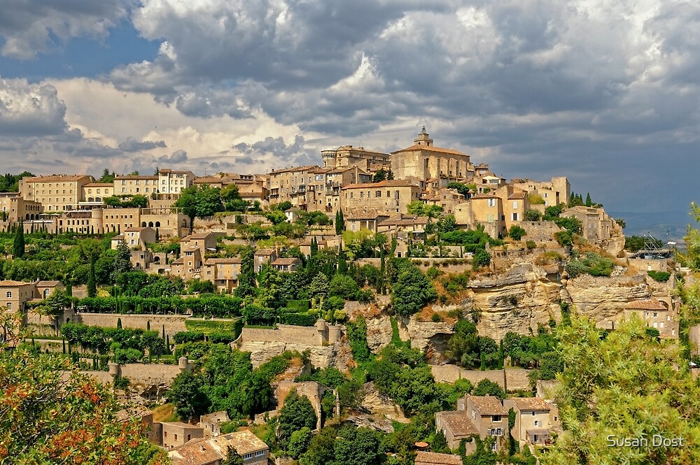 Luberon Valley Gordes France By Susan Dost Redbubble