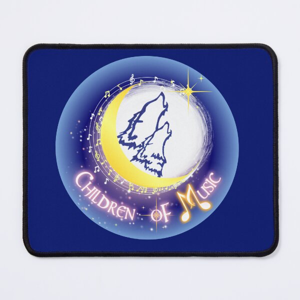 Item preview, Children of Music Two Wolves Round Logo designed and sold by SpiritVoiceSwag.
