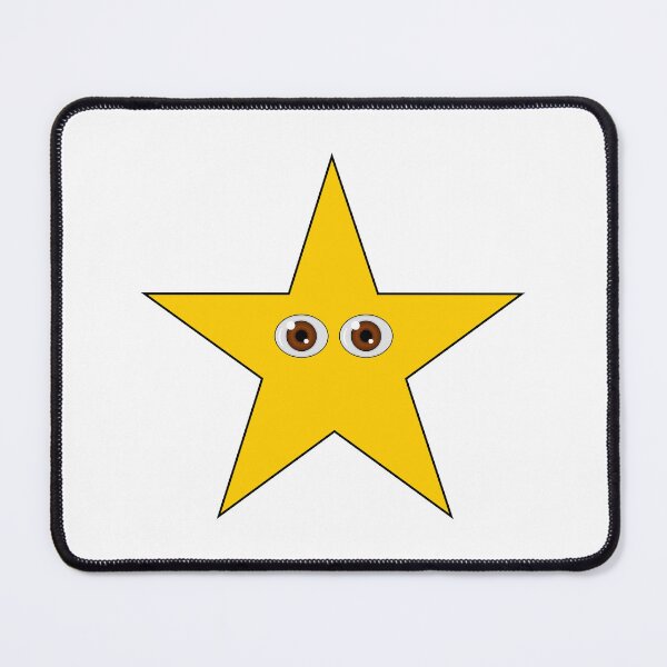 Item preview, STAR, CUTE YELLOW STAR WITH BROWN EYES designed and sold by larissa-myrie.
