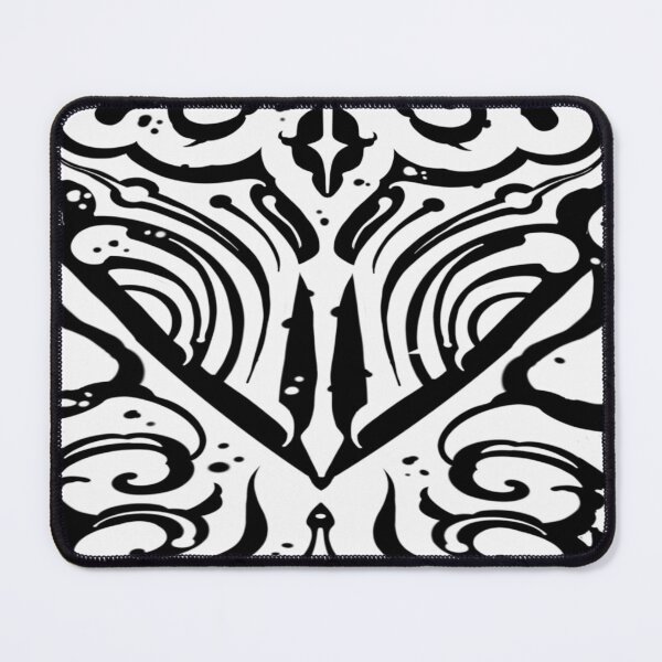 Item preview, Dark tribal suminagashi white designed and sold by 7Delamancha.