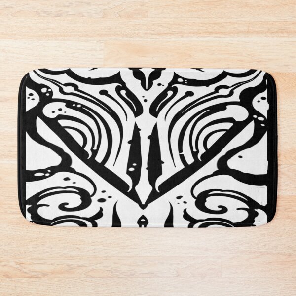 Item preview, Dark tribal suminagashi white designed and sold by 7Delamancha.