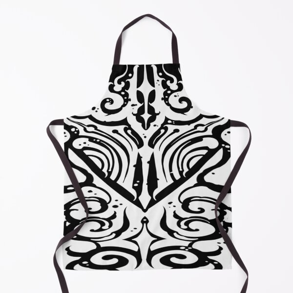 Item preview, Dark tribal suminagashi white designed and sold by 7Delamancha.