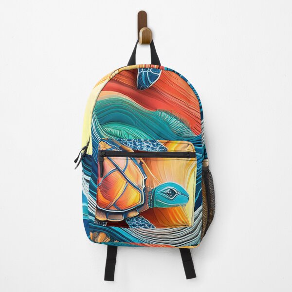 Item preview, Sea Turtle Sunset and Waves Retro Vintage Turtle Artwork designed and sold by Mandeville Photography.