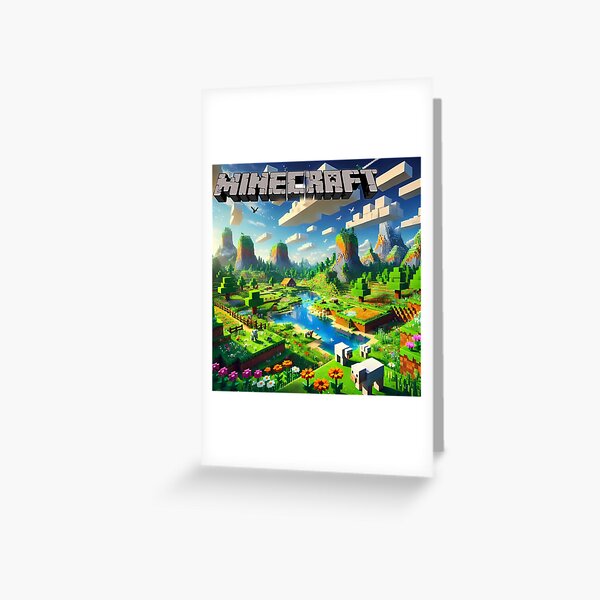 Vista previa del artículo con la obra «Plano del bioma mundial de Minecraft renderizado », diseñado y vendido por Psychacharm.
