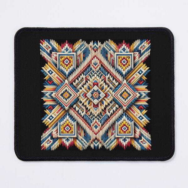 Item preview, Tribal Ikat Woven Abstract Mandala Design Positive 04 designed and sold by TribalioDesigns.