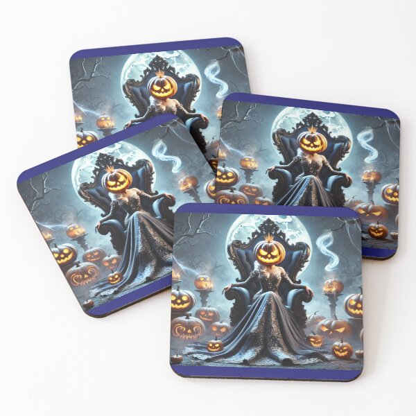 Item preview, Moonlit Sovereignty - Queen of the Pumpkin Realm designed and sold by WheelieGdArt.