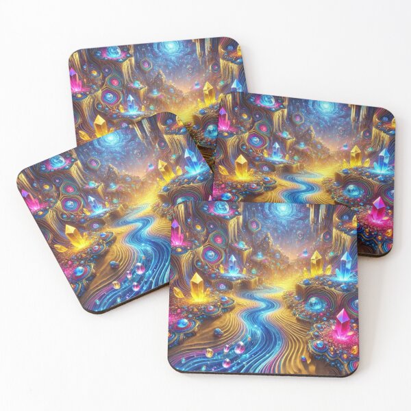 Item preview, "Crystal Caves of Gold – The Infinite Dream Caverns" designed and sold by Meta2Physical.