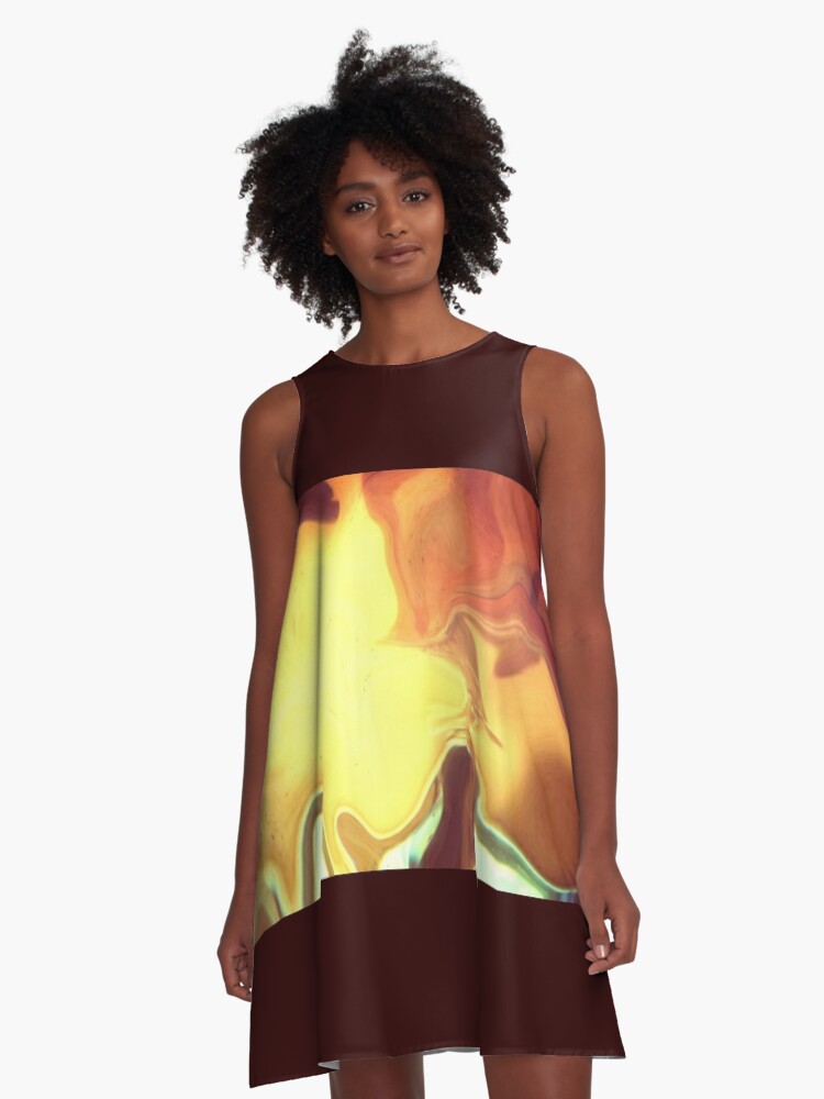 Thumbnail 1 of 4, A-Line Dress, Her Fire Tree designed and sold by kinkatstyle.