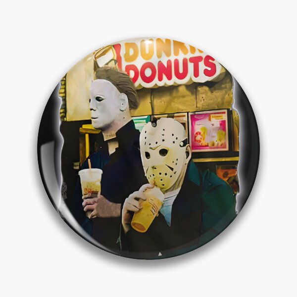 Item preview, Jason Michael Dunkin Donuts Halloween movie meme designed and sold by PontiaGudam.