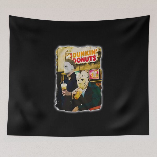 Item preview, Jason Michael Dunkin Donuts Halloween movie meme designed and sold by PontiaGudam.