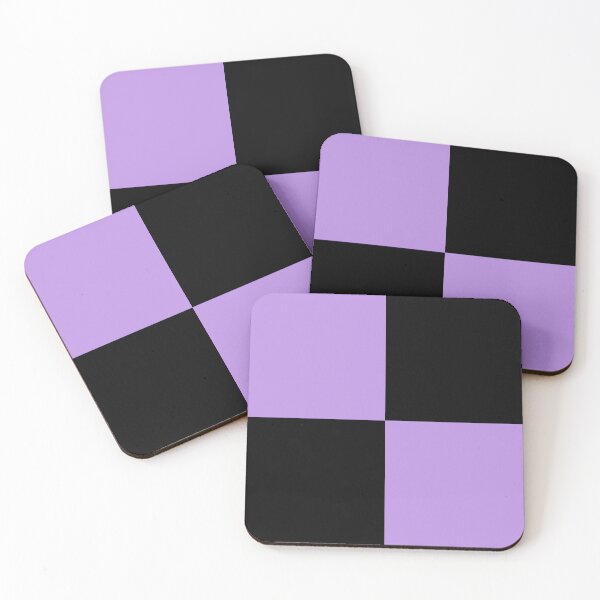 Item preview, Quarters - Black and Light Violet designed and sold by JustPatterns2.