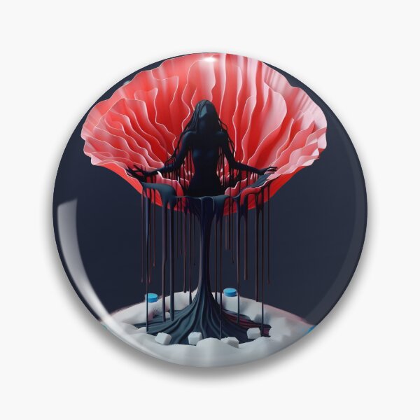 Item preview, Surreal Addiction Horror Poppy Opiate Drugs Pills Poppies Woman Silhouette designed and sold by SomniferumWars.