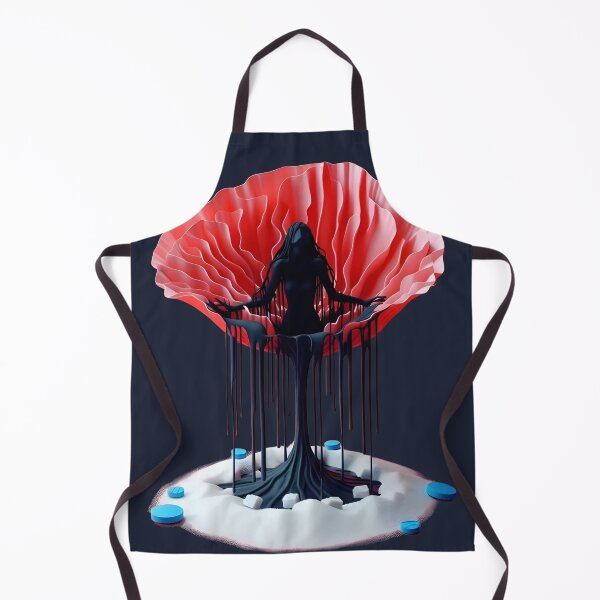 Item preview, Surreal Addiction Horror Poppy Opiate Drugs Pills Poppies Woman Silhouette designed and sold by SomniferumWars.