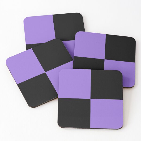 Item preview, Black and Dark Pastel Purple designed and sold by JustPatterns2.