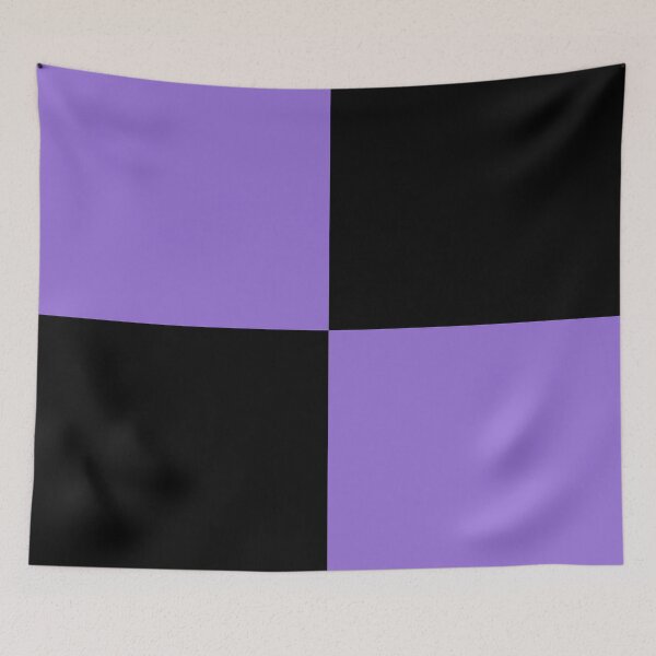 Item preview, Black and Dark Pastel Purple designed and sold by JustPatterns2.