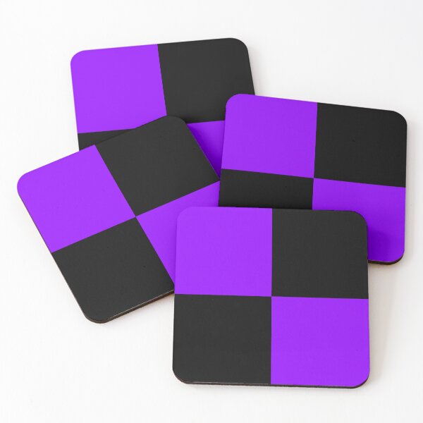 Item preview, Quarters - Black and Violet designed and sold by JustPatterns2.