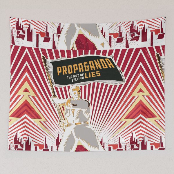 Item preview, Propaganda retro cold war poster style Communism Americas Enemy designed and sold by AuroraXGreen.