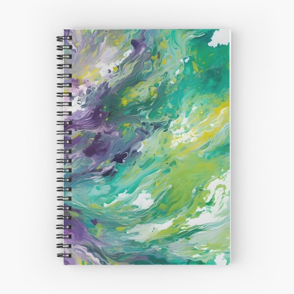 Item preview, Abstract Ethereal Purple Green and White Chaotic Harmony designed and sold by Ninjakandy.
