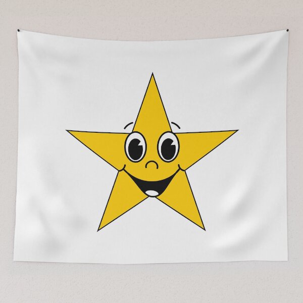 Item preview, STAR, SMILING YELLOW STAR  designed and sold by larissa-myrie.