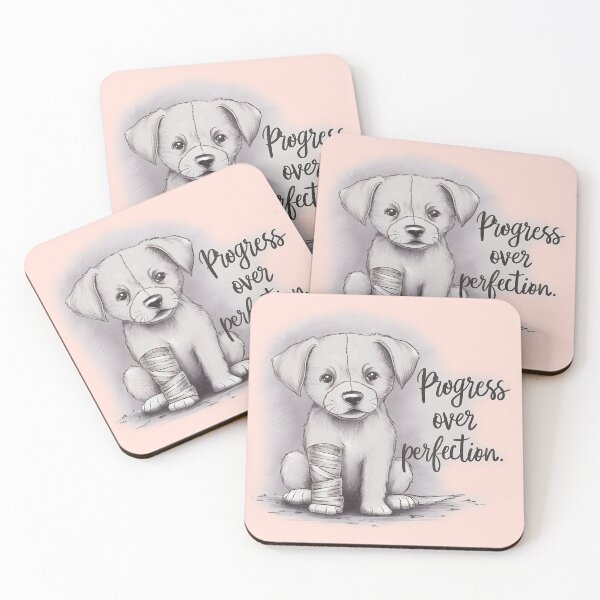Item preview, Persevering Puppy: Progress Over Perfection designed and sold by KennerTH.