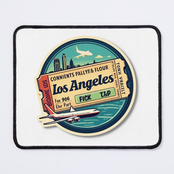Item preview, los angeles Flight Ticket Boarding Pass Travel Sticker designed and sold by starlooklike.