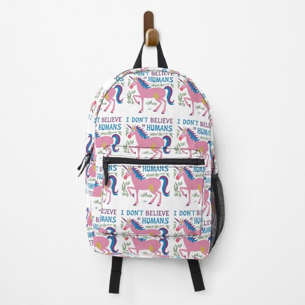 Item preview, I don't believe in Humans, Unicorn, funnyfits70, Humor, Funny designed and sold by FunnyFits70.
