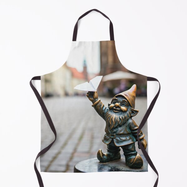 Item preview, Thinking of Wroclaw - Gnome With Paper Airplane designed and sold by Purrfecta.