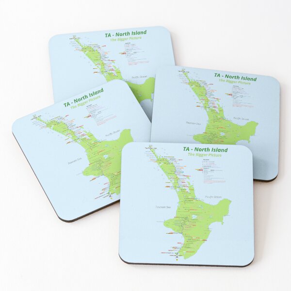 Item preview, Te Araroa New Zealand Hiking Map - North Island designed and sold by Inspiring Maps.