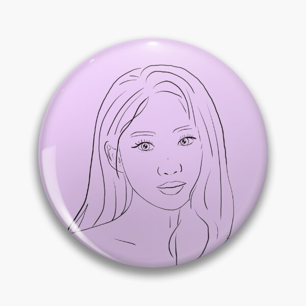 Item preview, Sihyeon / Kim sihyeon (Everglow) K-pop artist outline art designed and sold by Eclectic-aww.