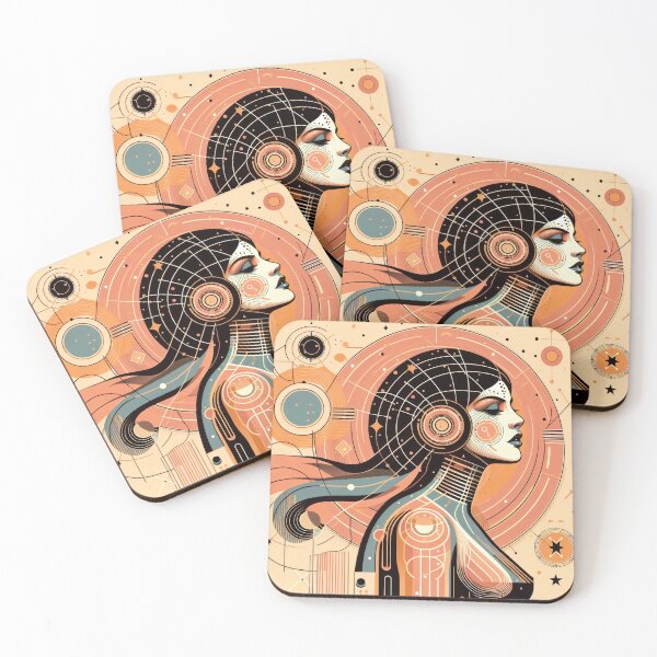 Item preview, Pastel orange retro lady that is glam but not anti-beauty designed and sold by yearmoe.