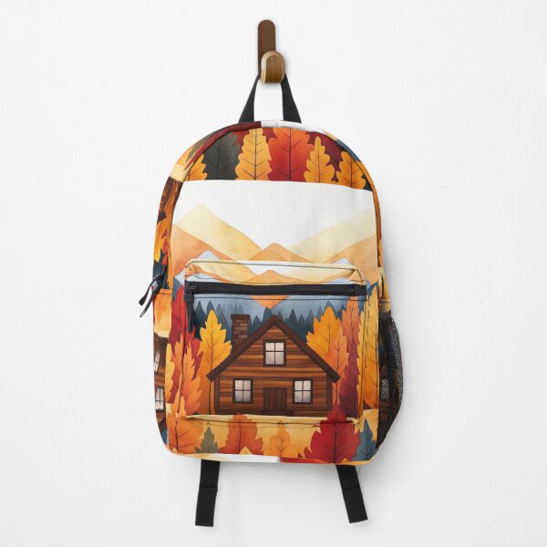 Item preview, Cozy Cabin Amidst Autumn Forest Foliage designed and sold by WPCreator.