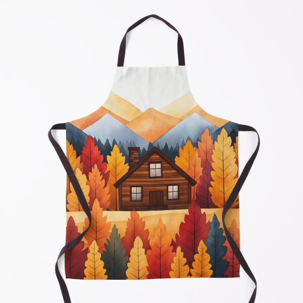 Item preview, Cozy Cabin Amidst Autumn Forest Foliage designed and sold by WPCreator.