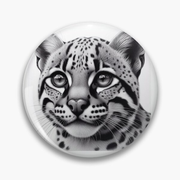 Item preview, Ocelot Drawing designed and sold by PamsAIArt.