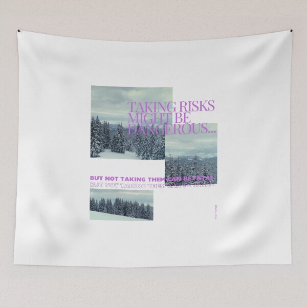 Item preview, Facts Lens - Snow, Scenery, and Trees in the Modern Trend Mountain of Truth and Quotes (Purple and White) designed and sold by Zelie ..