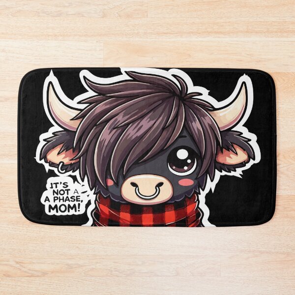 Item preview, Emo Highland Cow designed and sold by onioceans.