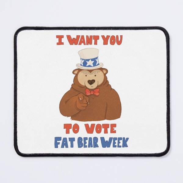 Item preview, I Want You To Vote: Fat Bear Week designed and sold by MellowMoths.