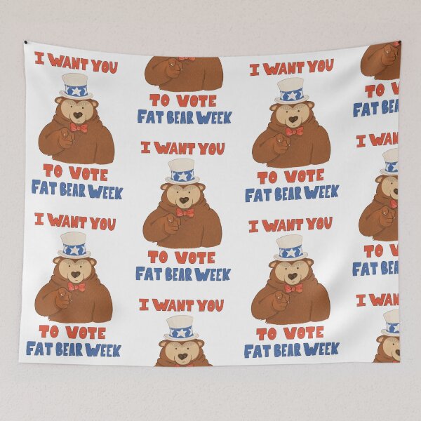 Item preview, I Want You To Vote: Fat Bear Week designed and sold by MellowMoths.