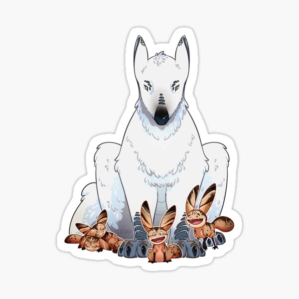 Loth Wolf and Cats Sticker