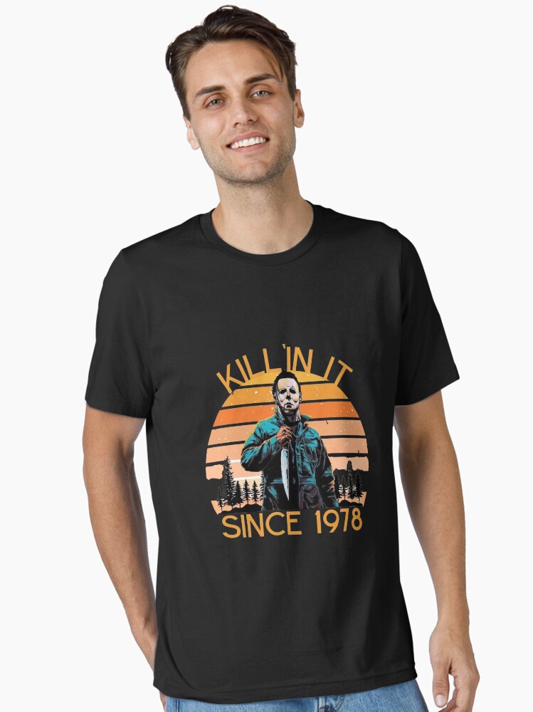Thumbnail 2 of 7, Essential T-Shirt, michael retro killin it since 1978 designed and sold by PontiaGudam.