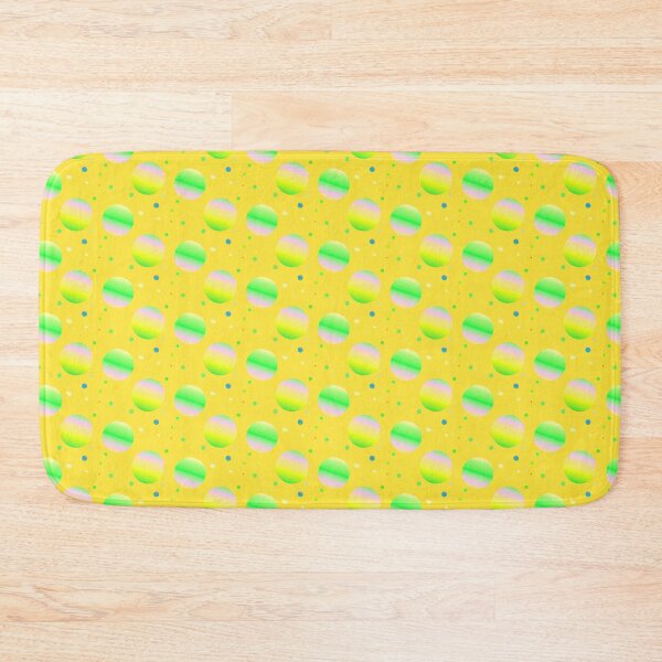 Item preview, Yellow multicolor artistic dot pattern | yellow iridescent geometric dots designed and sold by lausn.
