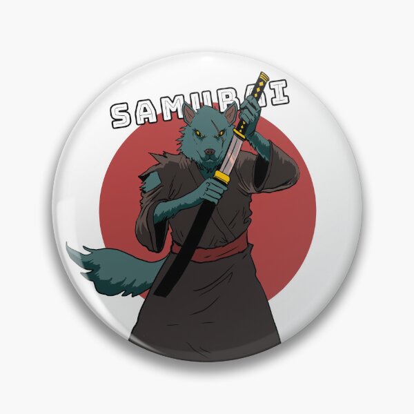 Item preview, Wolf samurai designed and sold by InkArtHobby.